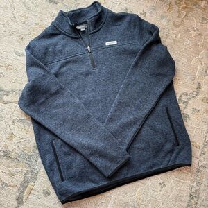 Eddie Bauer Men's Dark Blue Zip-Up Sweater